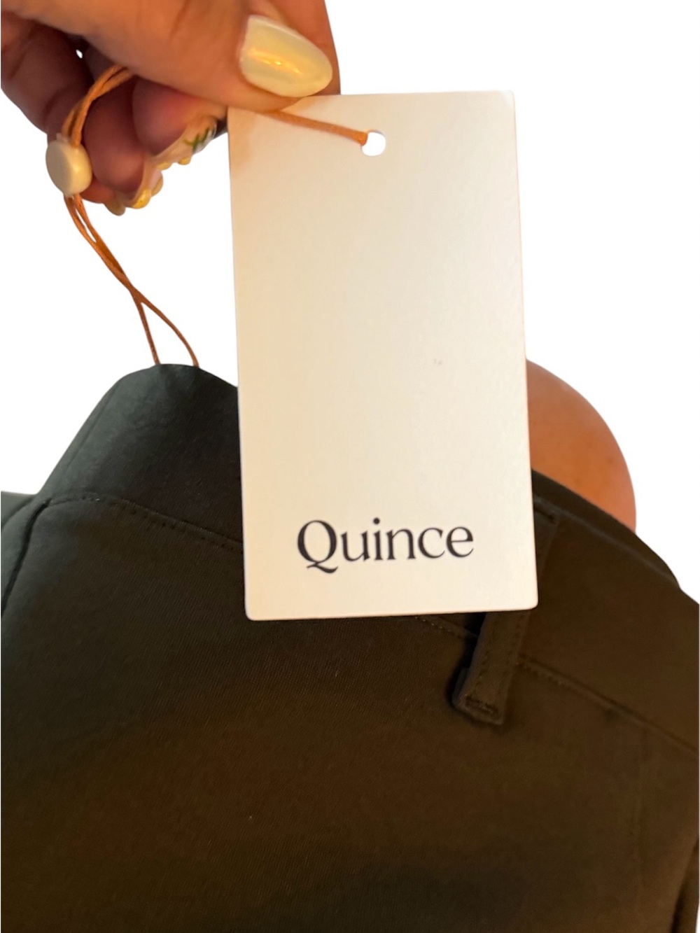Quince Ultra-Stretch Ponte Straight Leg 4-Pocket Pants in Olive Size M - Picture 8 of 11